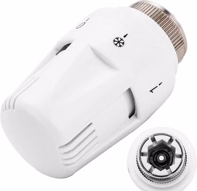 PAWNORA Radiator Thermostatic Heater Control Head, 2 Pack, White