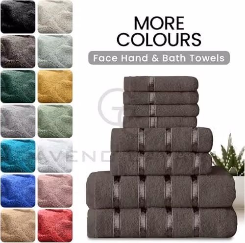 Gaveno Cavailia 8 Piece Cotton Towel Bale Set in Grey – 4