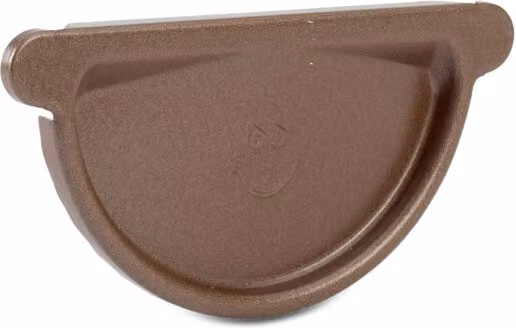 Galeco Steel Half Round Gutter External Stopend, 135mm, Copper Effect