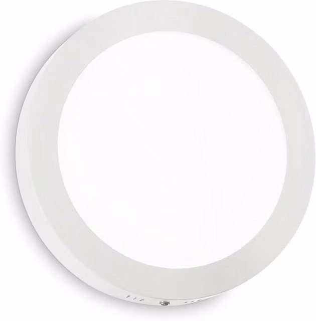 Ideal Lux Universal Integrated Simple LED Round Ceiling Lamp, White