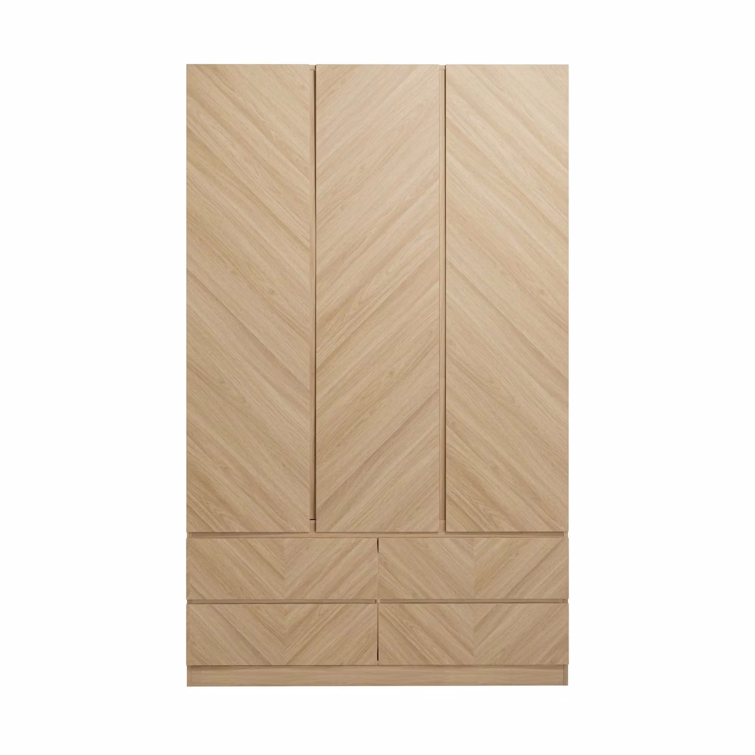 GFW Catania 3 Door 4 Drawer Wardrobe in Brown Oak – 2