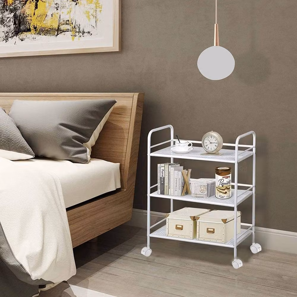 Kelvenix 3 Tier Rolling Utility Storage Cart in White – 2