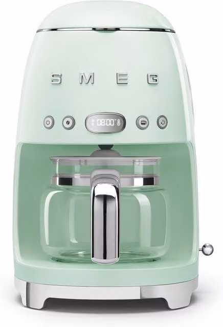 Smeg DCF02 Drip Filter Coffee Machine with Glass Jug in Green
