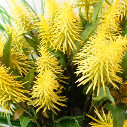 Yellow Leaf Design Artificial Floral Arrangement – 2