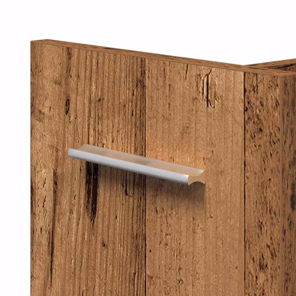 Berkfield Home Rolling Cabinet in Brown Old Wood, W/D/H: 60 x 22 x 79 cm – 6