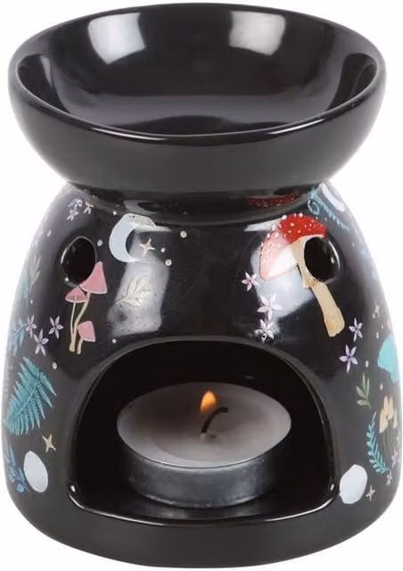Something Different Dark Forest Oil Burner in Black