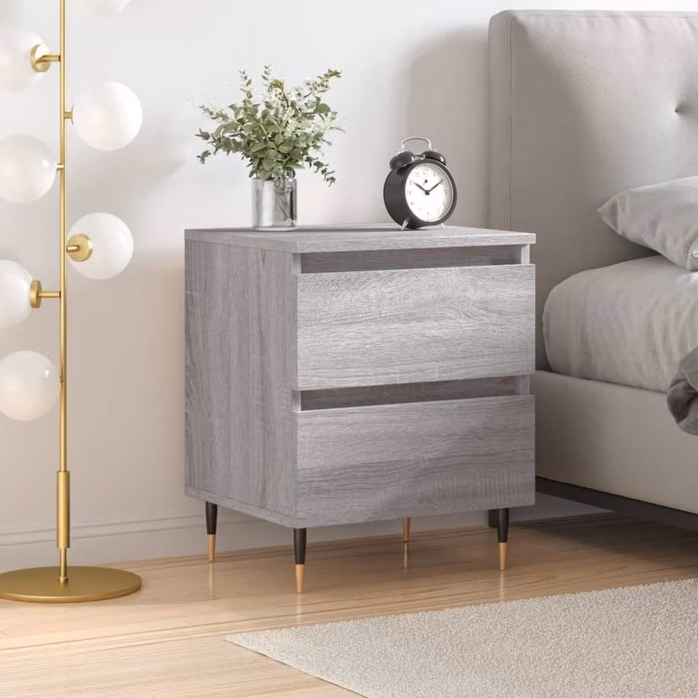 Berkfield Home Grey Sonoma Bedside Cabinet W/D/H: 40 x 35 x 50 cm – 2