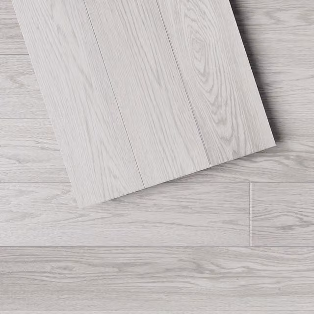 Komore Set of 20 Grey Wood-Look Click-Lock PVC Flooring Planks