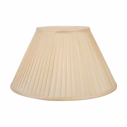Ruma Pacific Lifestyle Almond Silk Pleated Empire Lampshade in Beige – 1