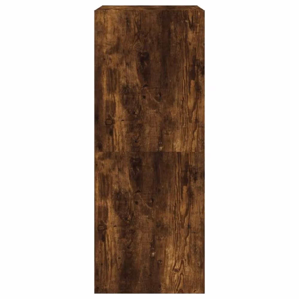 Berkfield Home Modern Shoe Cabinet in Smoked Oak Brown with 2 Tilting Compartments, W: 60 cm, D: 42 cm, H: 108 cm – 4