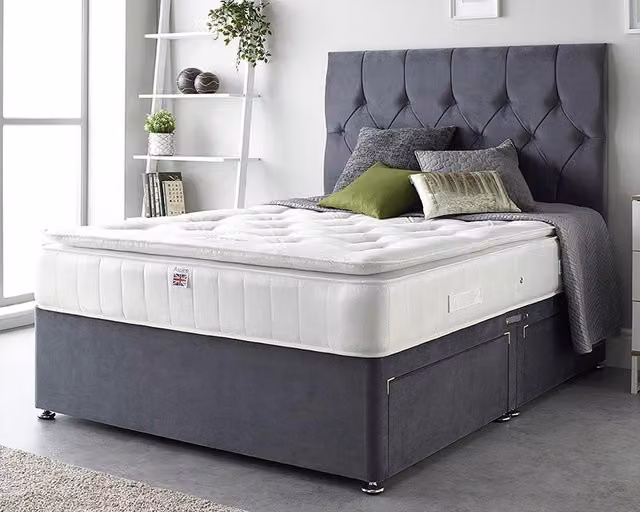 Aspire Store Natural Cashmere Pillowtop Mattress in White