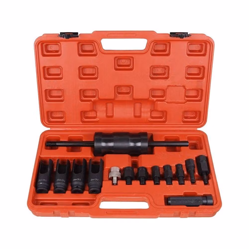 NESTLUNE Diesel Injector Puller Removal Tool Common Rail Adaptor, Red – 4
