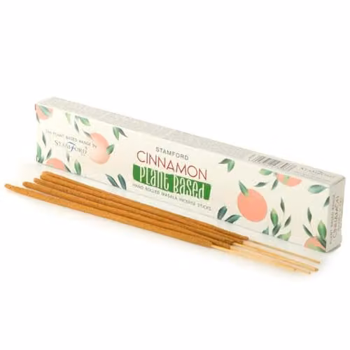Puckator Stamford Premium Plant Based Masala Incense Sticks, Cinnamon Scented, 15 Sticks
