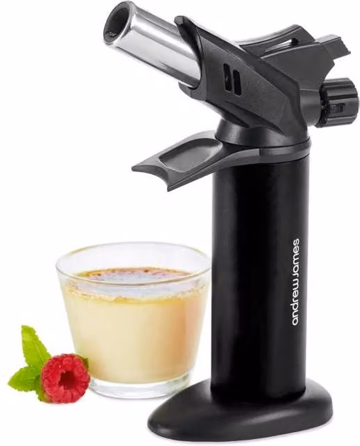 Andrew James Metal Kitchen Blow Torch in Black