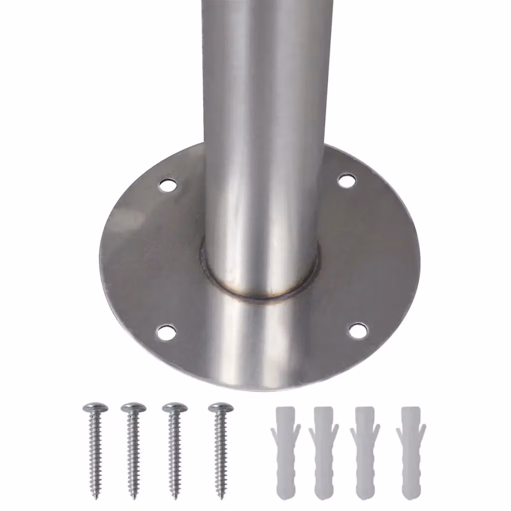 Berkfield Home Stainless Steel Mailbox Stand in Silver – 2