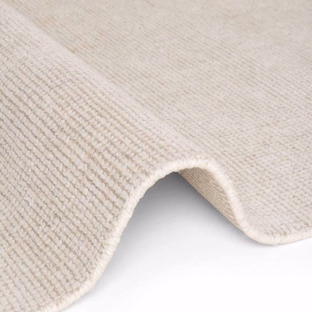 Ted Baker Greenwich Handwoven Wool Round Rug in White, Diameter: 160 cm – 3