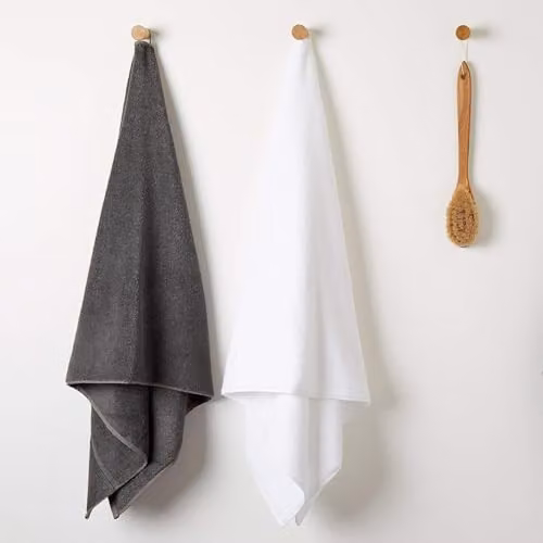 Panda London Organic Bamboo and Cotton Terry Bath Towel in Grey – 5