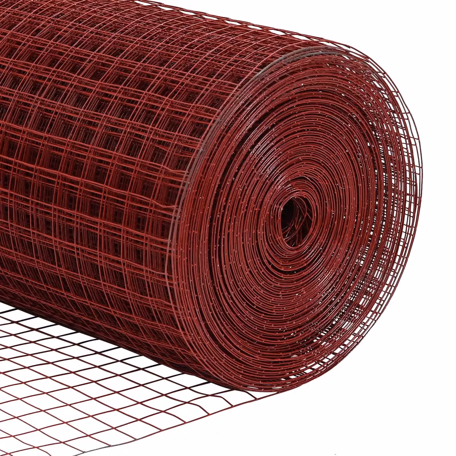 Berkfield Home Red PVC-Coated Steel Welded Wire Fence, Single-Bar, H: 1.5 m x W: 10 m – 4