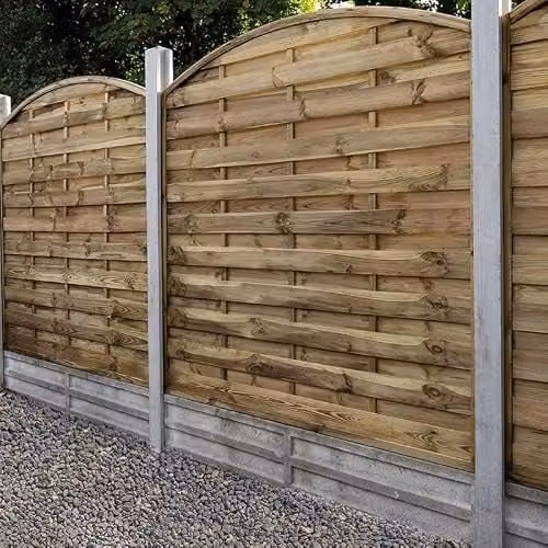 Forest Garden Impregnated Brown Wooden Fence Panel, Pack of 4 – 2