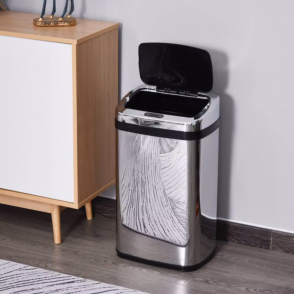 STILVORA 30L Sensor Bin with Motion Sensor Lid in Silver – 3