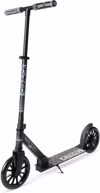 Madd Gear Kruzer V2 Big Wheel Scooter, Black, Foldable and Height Adjustable with Brake
