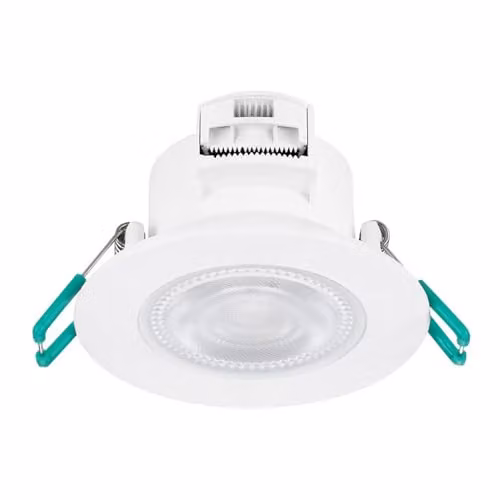 SYLVANIA SylSpot Recessed LED Downlights, 5W Warm White (2700K), IP65 Rated, White, 3 Pack