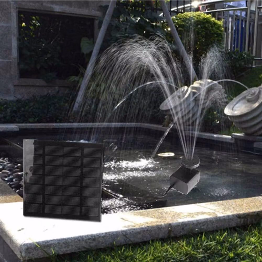 NESTLUNE Solar Fountain Pump for Garden Ponds, Pools and Fish Aquariums, Black – 6