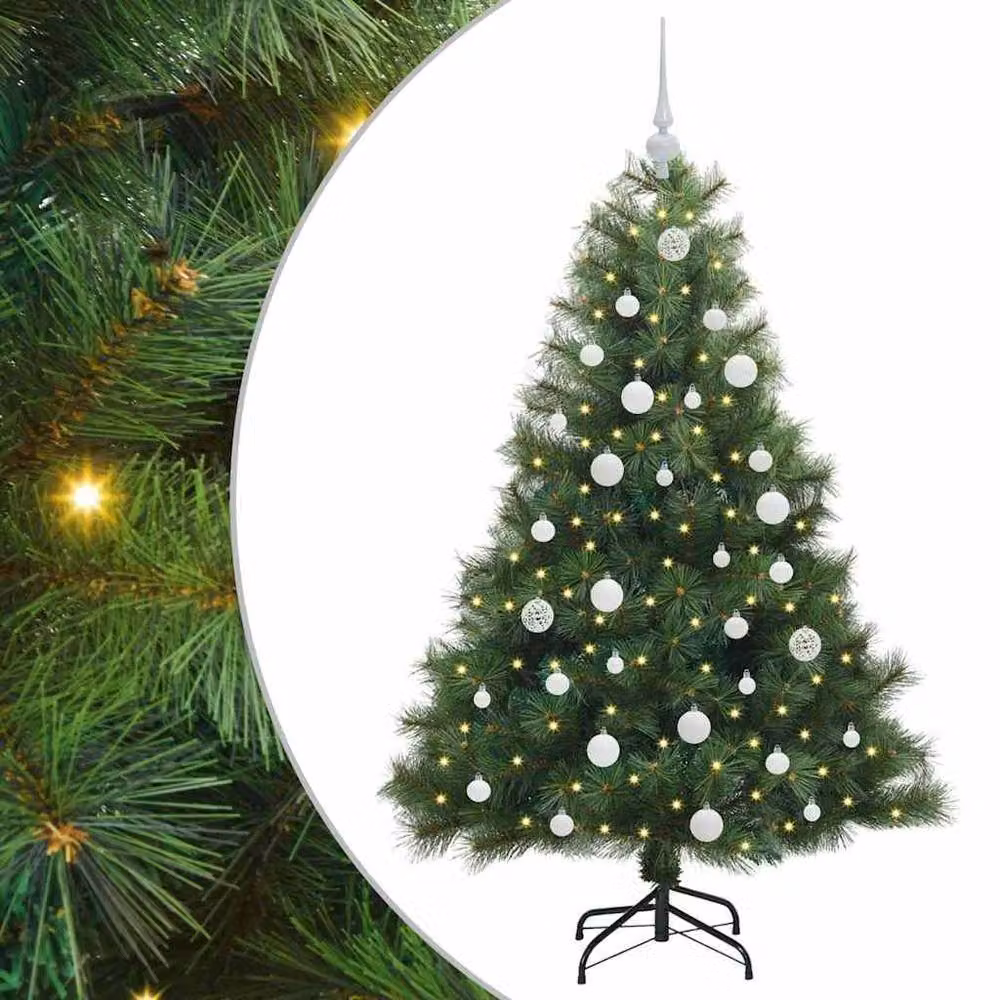 Berkfield Home Realistic Artificial Green Christmas Tree with 150 LEDs, Height: 150 cm – 3