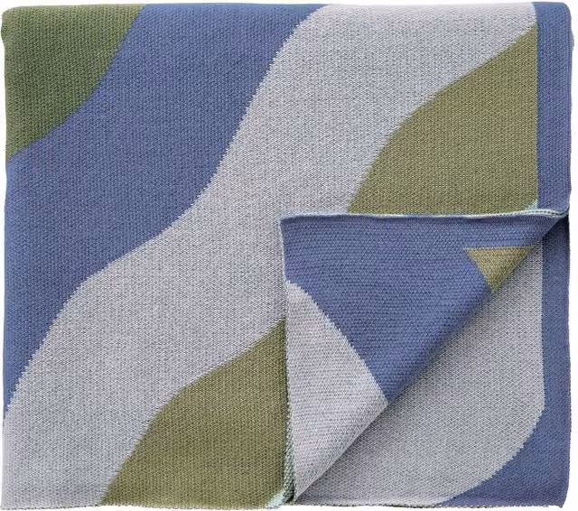 Yvonne Ellen Multicolour Striped Knitted Cotton Throw – 2