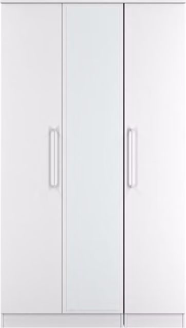 Ready Assembled 2 U Gloucester Triple Mirror Wardrobe in White