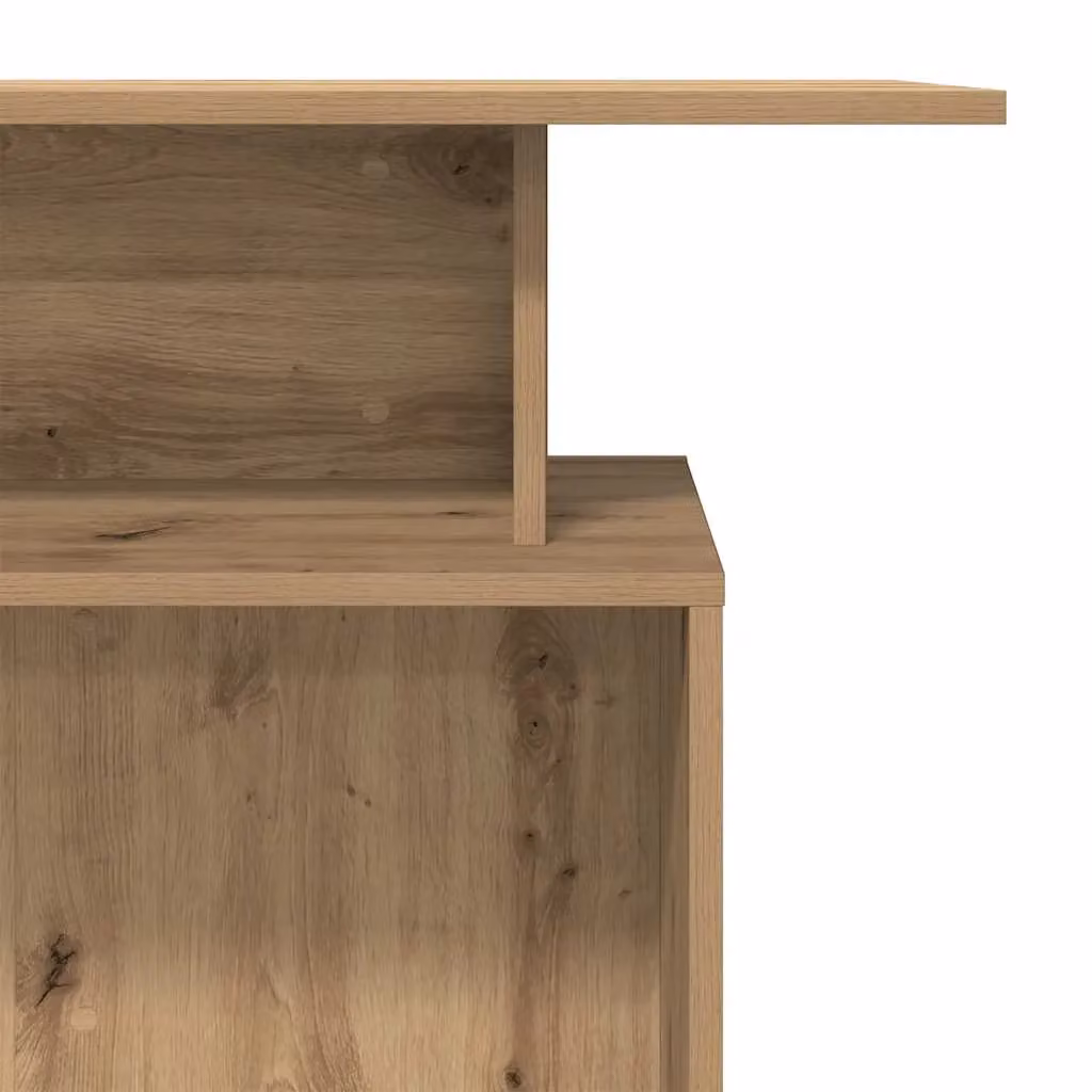 Berkfield Home Artisan Oak Reception Desk in Brown, W/D/H: 100 x 40 x 104 cm – 5