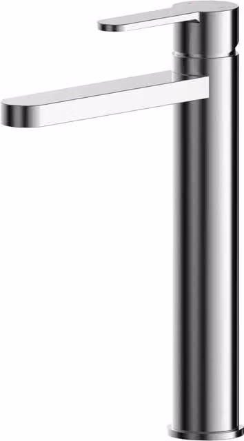 Balterley Pride Round High-Rise Mono Basin Mixer Tap in Chrome Silver – 1