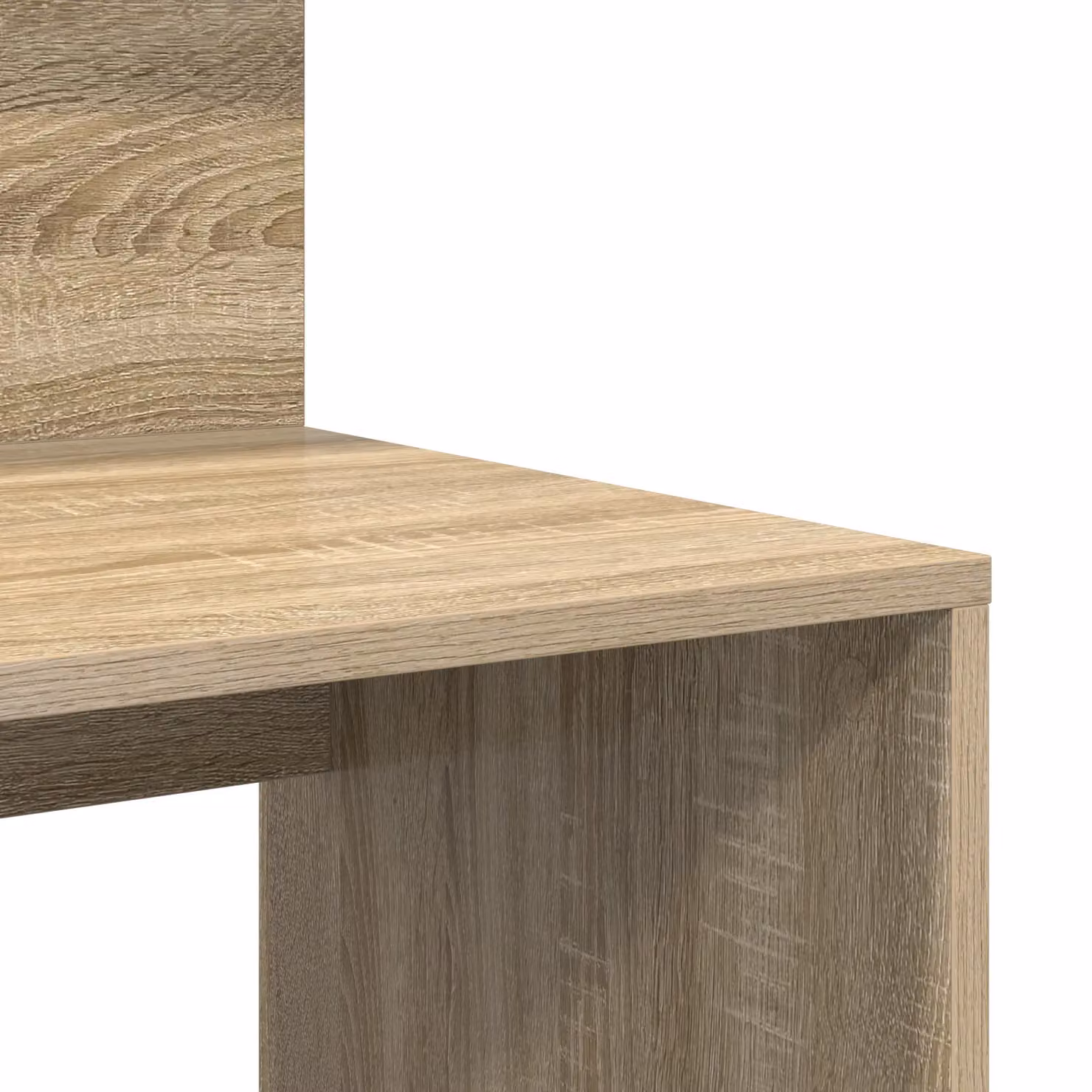 Berkfield Modern Writing Desk with Storage in Sonoma Oak, W/D/H: 90 x 48 x 101.5 cm – 6