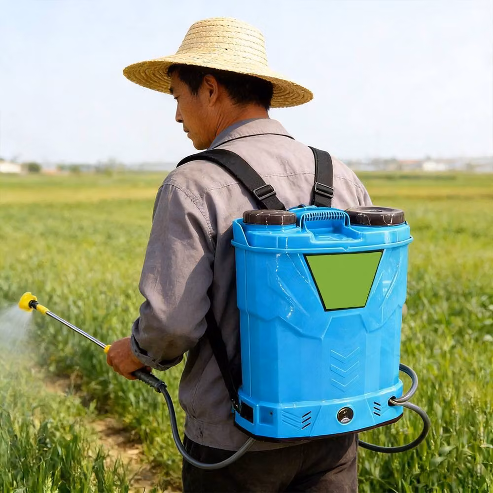 Ventryn 20L Cordless Knapsack Pressure Sprayer with Rechargeable Battery, Blue – 4