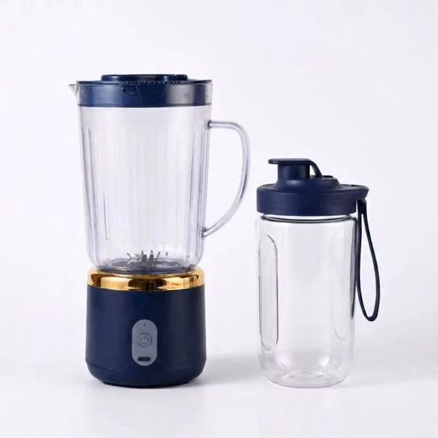 PAWNORA Electric Juicer in Blue with Double Cup