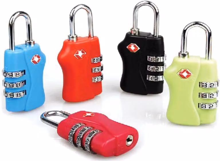 Shatchi TSA Accepted Blue Combination Travel Suitcase Padlock