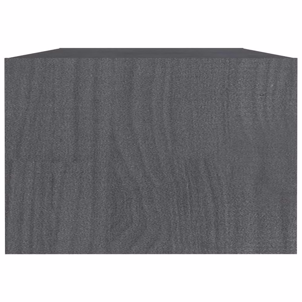 Berkfield Home Modern Grey Rectangular Coffee Table in Solid Pinewood, W: 110 cm, D: 50 cm, H: 34 cm – 3