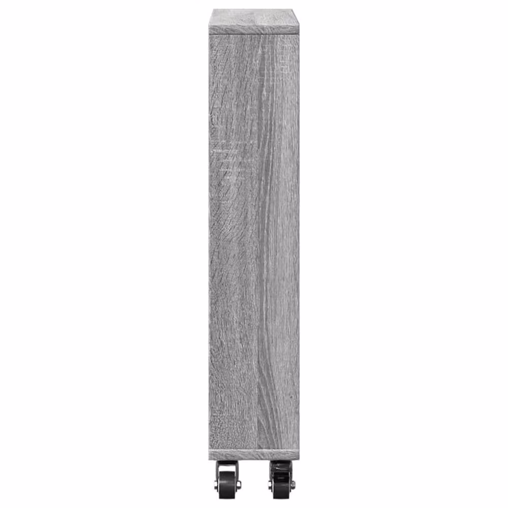 Berkfield Home Narrow Storage Trolley in Grey Sonoma, W/D/H: 48 x 13 x 68 cm – 4