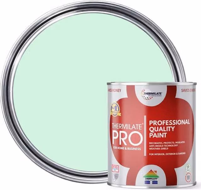 Thermilate Technologies PRO FLEX Multi-Surface All-in-One Paint, Matt, Pistachio White, 2.5 l