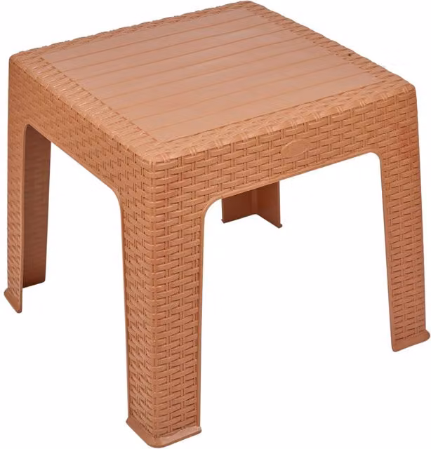 URBNLIVING Modern Square Rattan Coffee Table in Brown