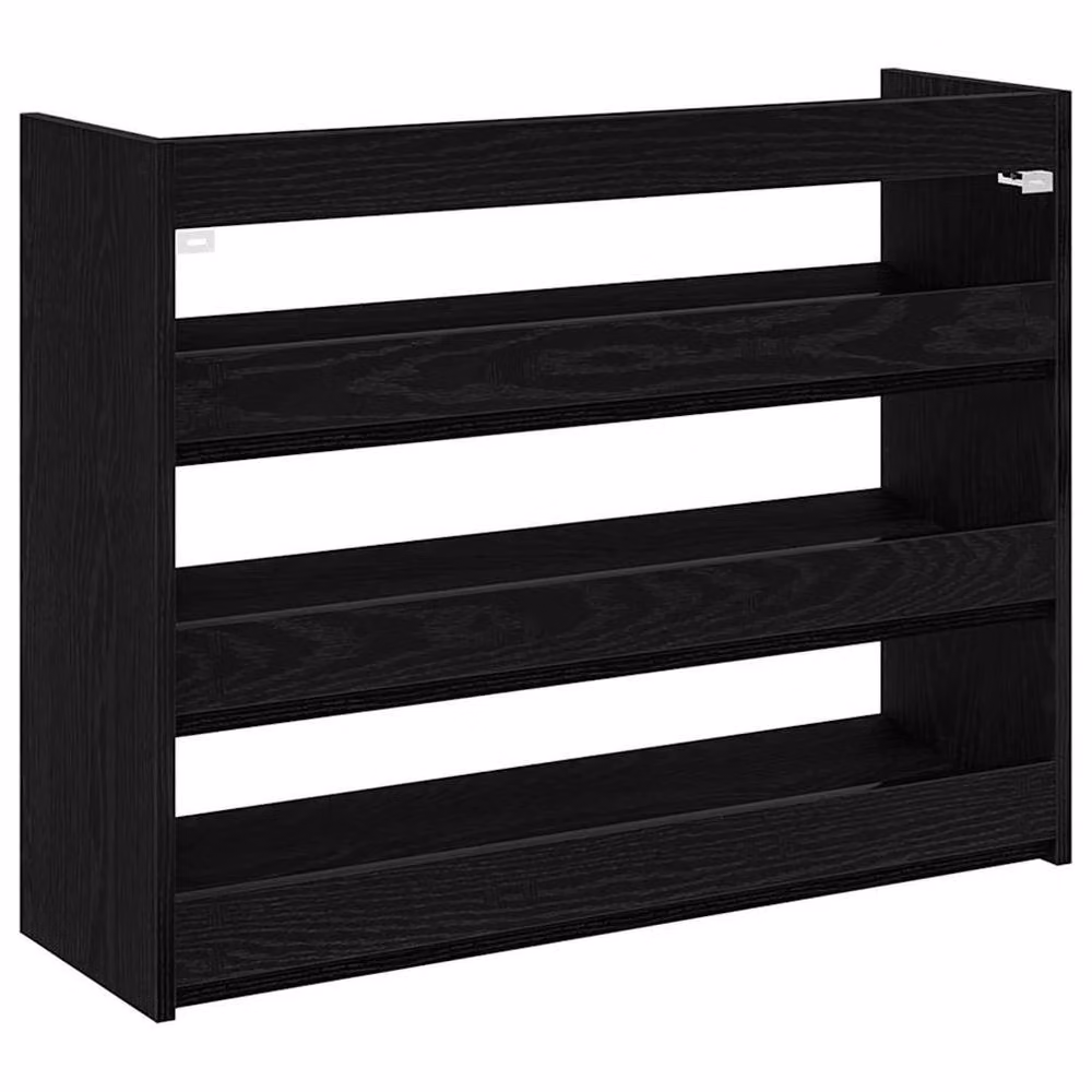 Berkfield Home Black Modern Shoe Rack, W/D/H: 80 x 25 x 62 cm – 6