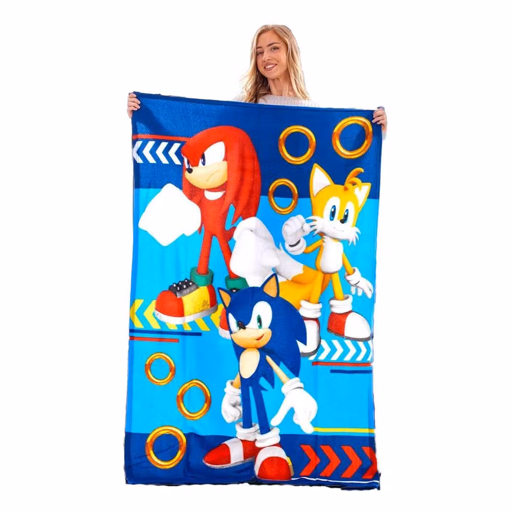Sonic the Hedgehog Multicolour Fleece Baby Blanket – 2