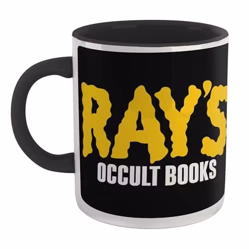 Zavvi Ghostbusters Ray's Occult Books Ceramic Mug in Black and Multicolour