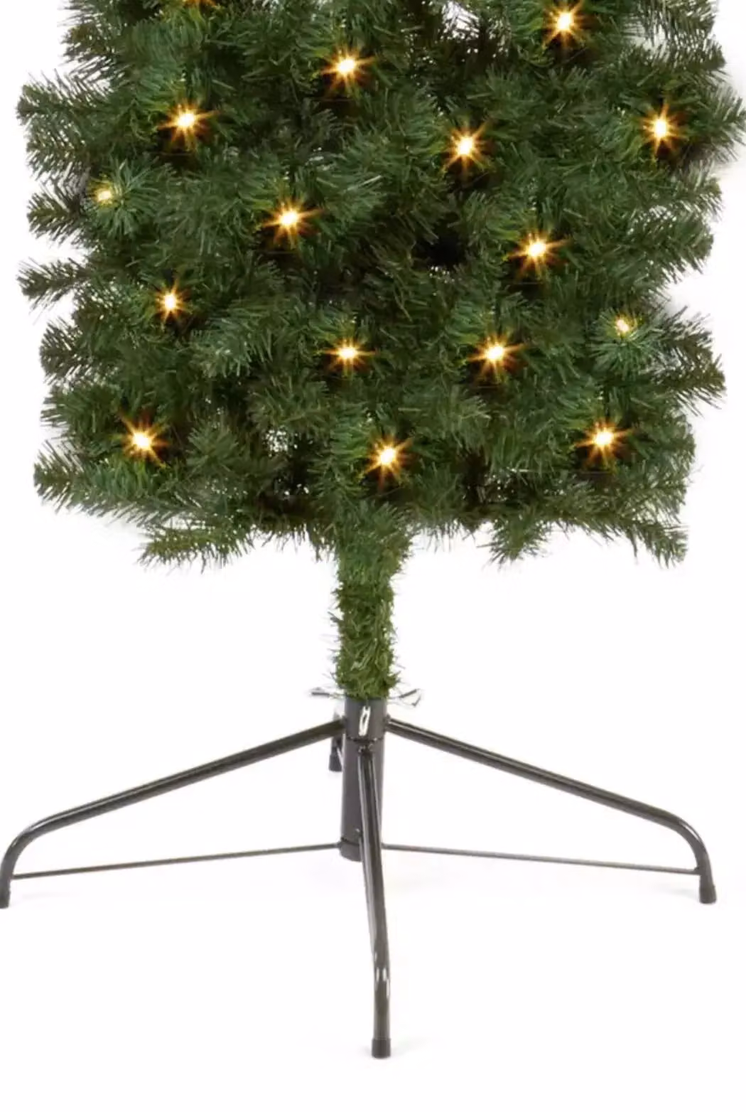 Groundlevel Double Pre-lit LED Christmas Tree Arch in Green with Warm White Lights – 3