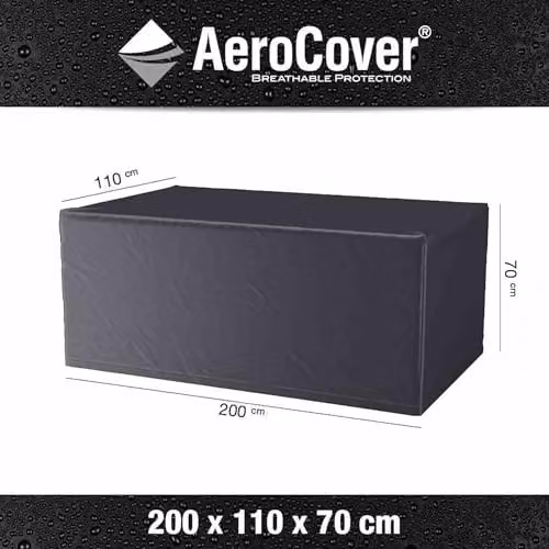 Ruma AeroCover Waterproof Polyester Garden Table Cover in Grey, W: 200 cm, D: 110 cm, H: 70 cm – 2