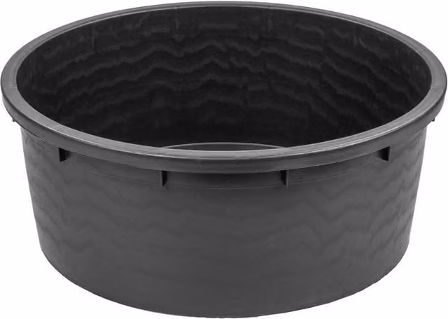 FLAVORA 150L Round Plastic Container Pond Water Feature Reservoir in Black – 1