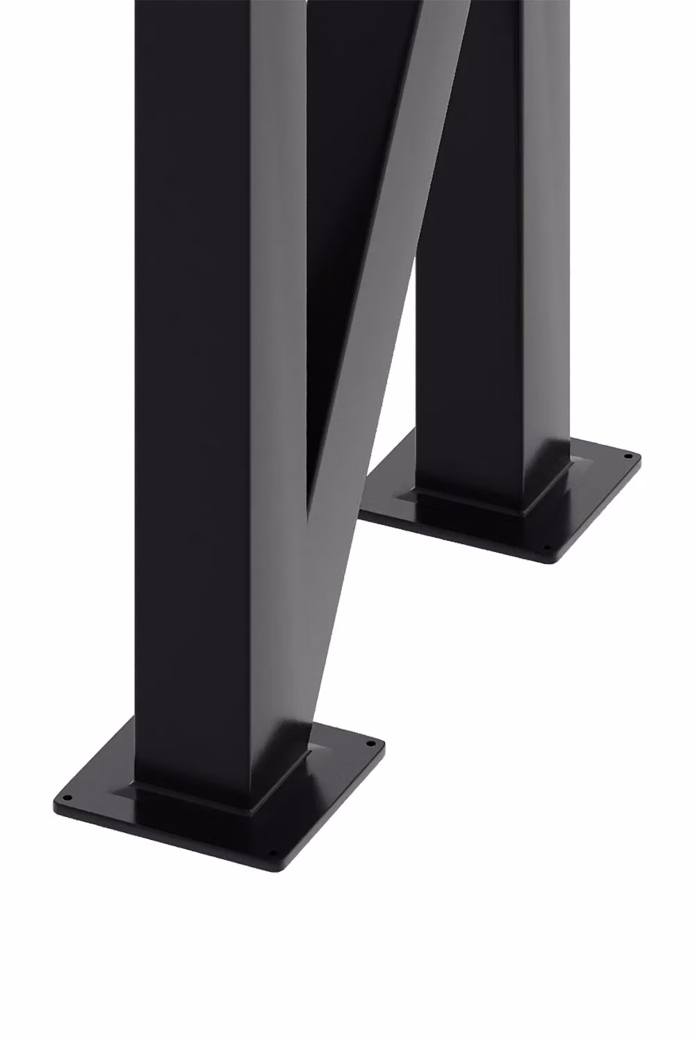 Living and Home Black N-shaped Anti-Slip Metal Furniture Replacement Legs for Coffee Tables and Benches, Height: 40 cm, Pack of 2 – 5