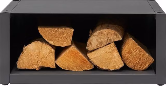 OKO S1/S2 Bio Ethanol Stove Log Store in Charcoal Grey