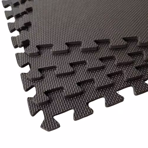 Samuel ALEXANDER 32 Piece Black EVA Foam Floor Protective Mats, W/D/H: 60 x 60 x 1 cm per tile – 3