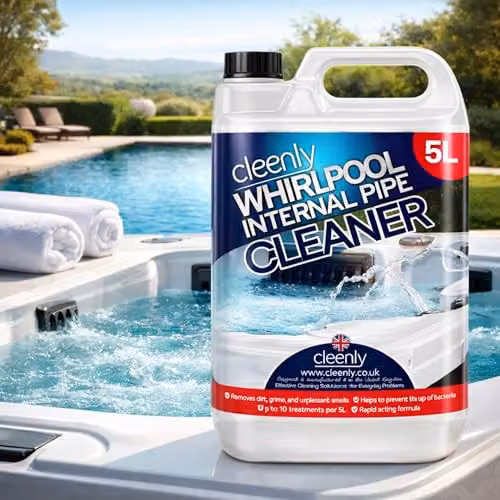 Cleenly Whirlpool Internal Pipe Cleaner Liquid for Hot Tubs, Spas and Pools, 10 l – 2